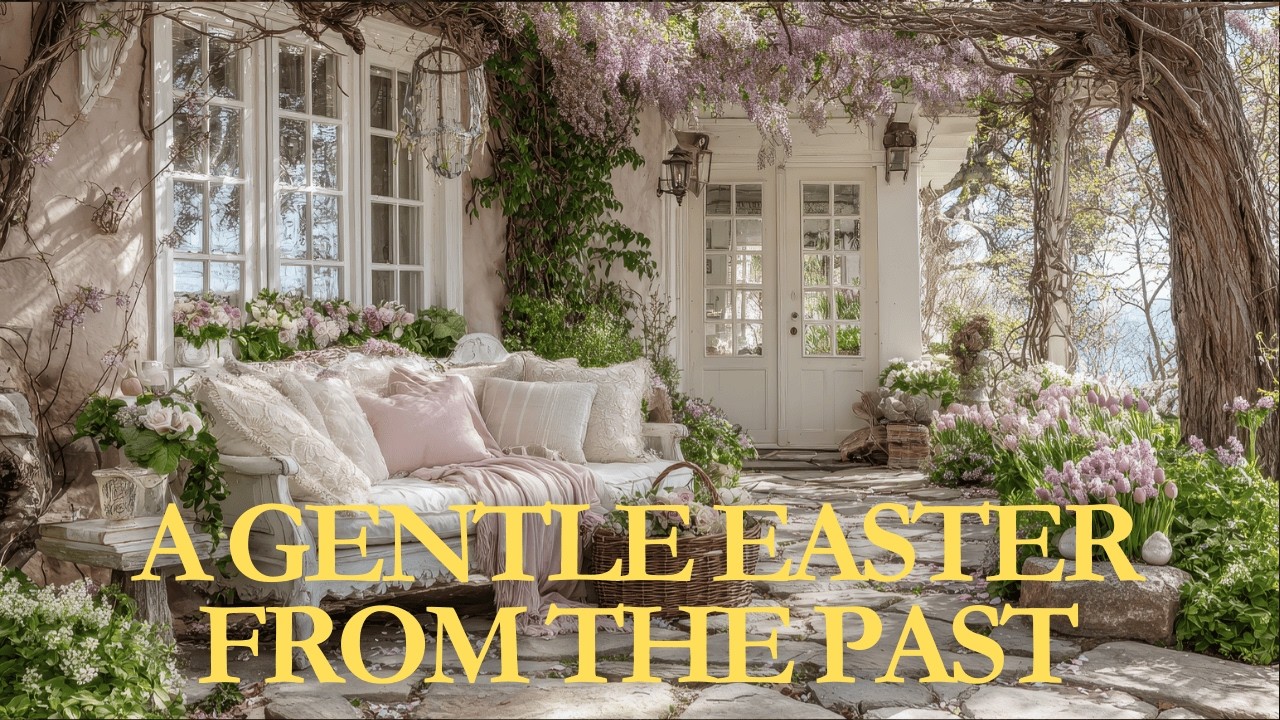 Romantic Pastel Pink & Cream Easter Home | Easter Shabby-Chic Cottage Soft Spring Decor & Flowers