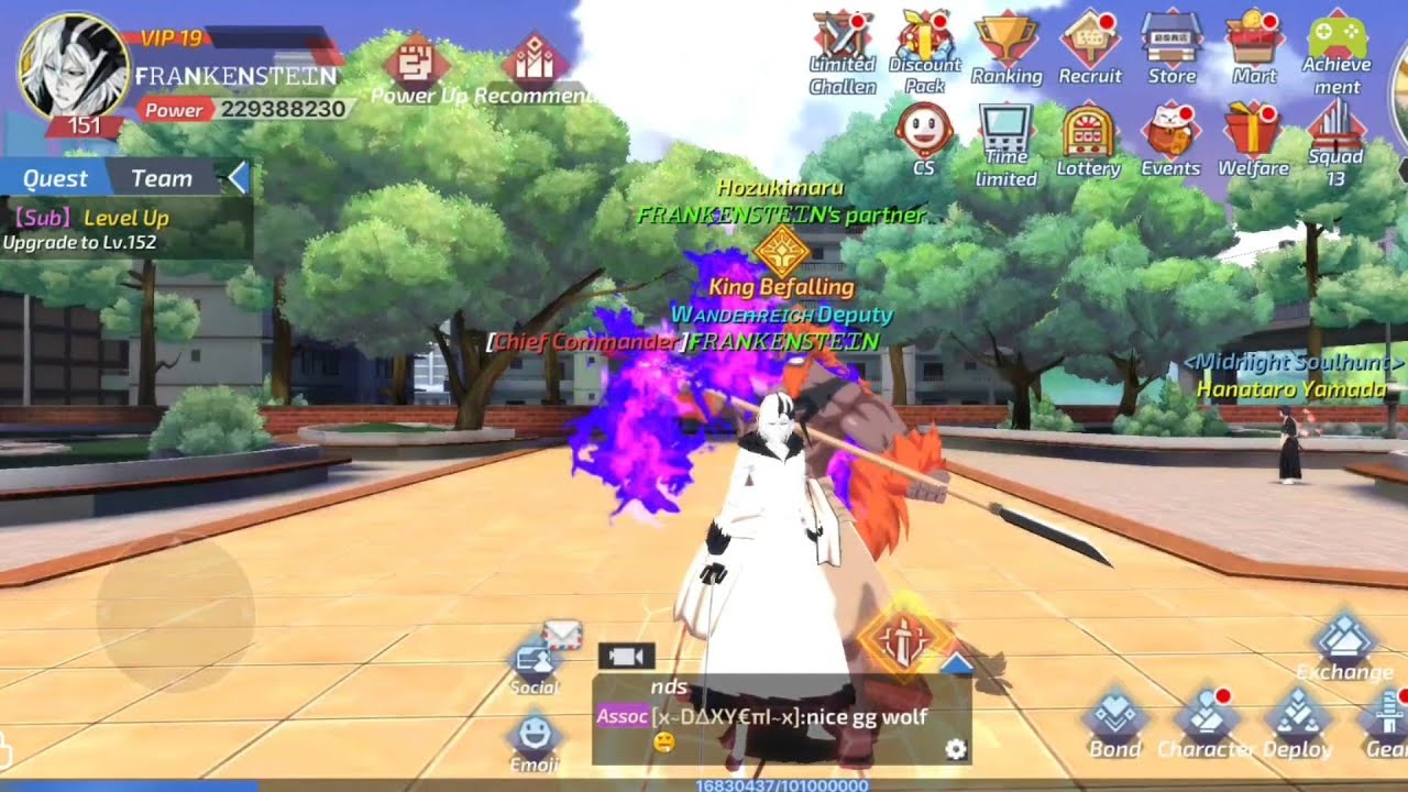 Assoc War 05 Apr w/ White Tensa ~ Bleach Mobile 3D