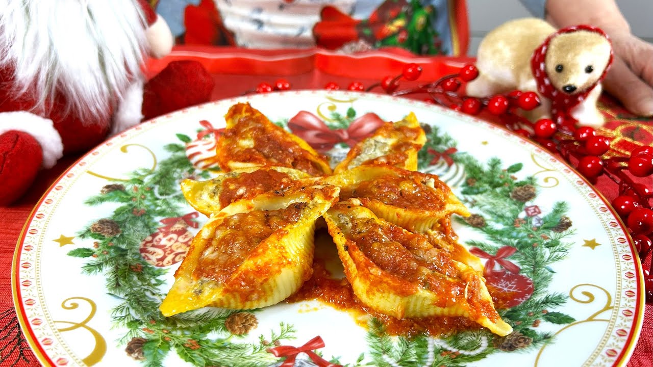 Primo piatto per le feste Natalizie 🎅 Conchiglioni alla sorrentina