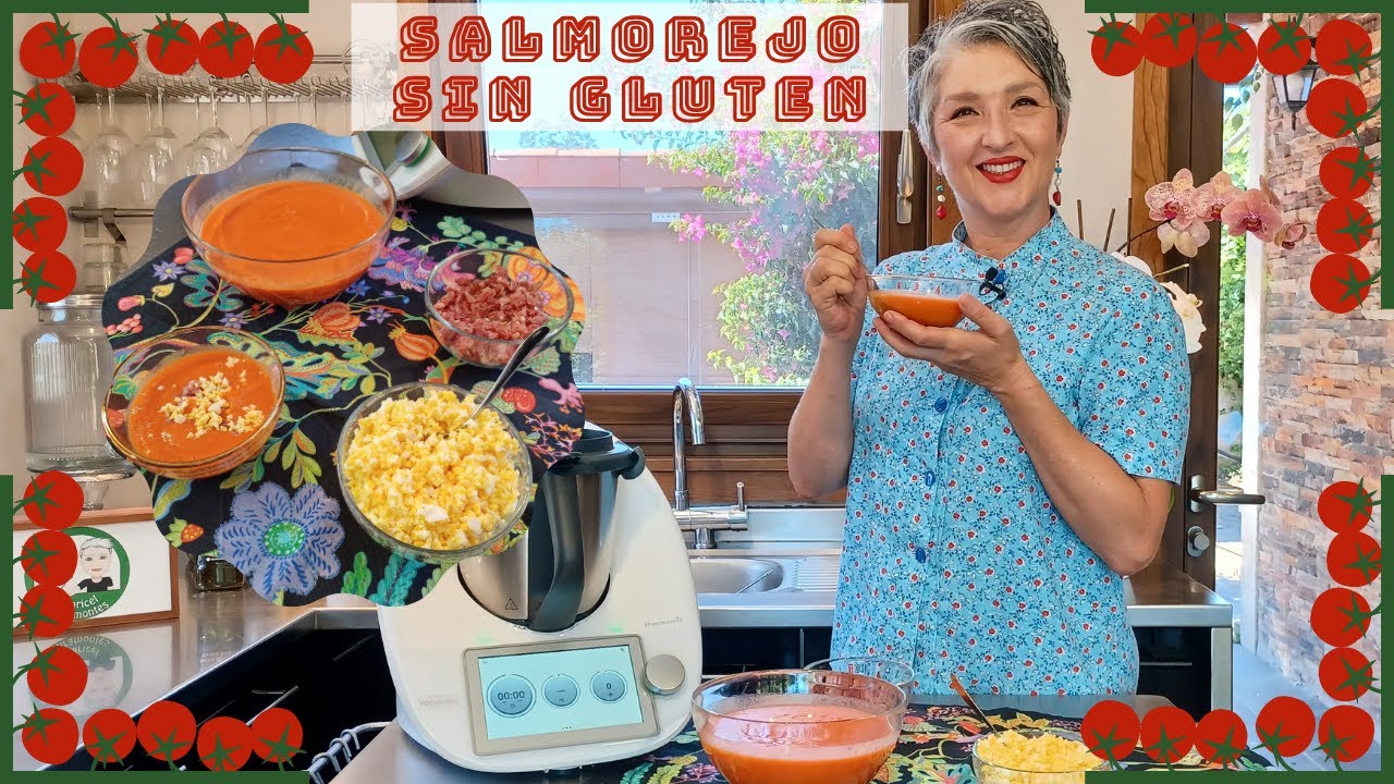 🍅 SALMOREJO LIGERO SIN GLUTEN 🍅 con Thermomix® #TM6 #TM5 #TM31 🔝 #elhuertodelparaiso
