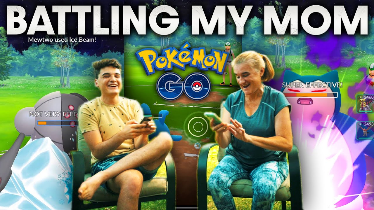 BATTLING MY MOM in POKEMON GO | MOTHER-SON SHOWDOWN!