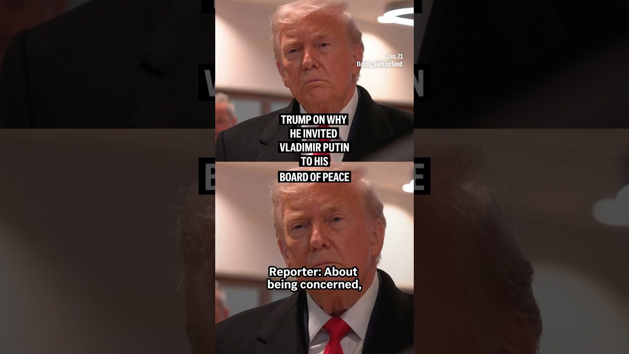 Trump on why he invited Vladimir Putin to his Board of Peace