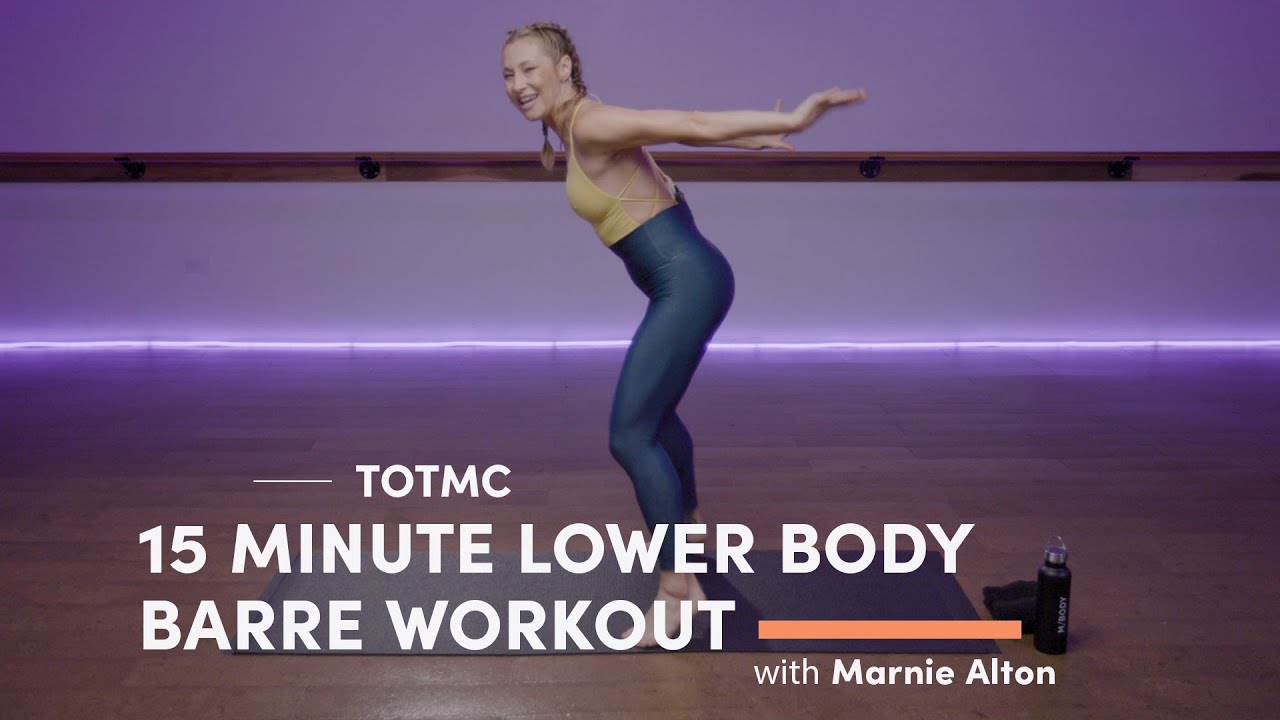 15 Minute Lower Body Barre Workout with Marnie Alton | Trainer of the Month Club | Well+Good
