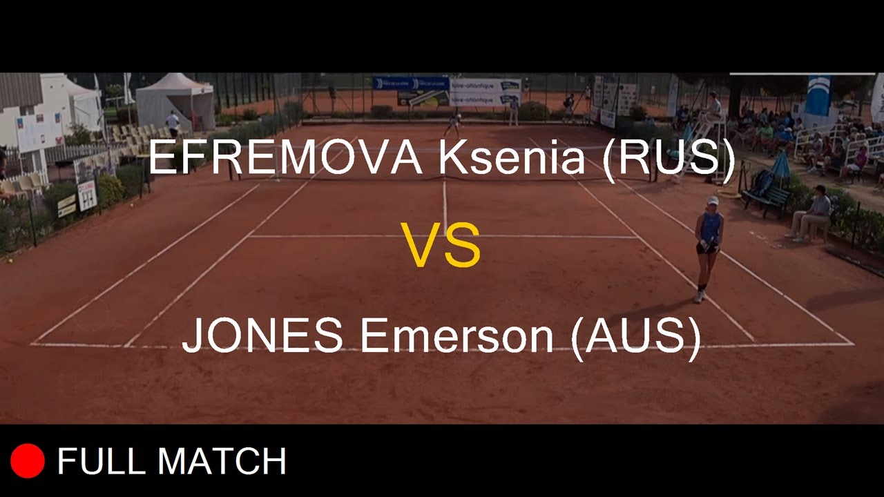 EFREMOVA Ksenia (RUS) VS JONES Emerson (AUS) - Girls Final - La Balle Mimosa 2022