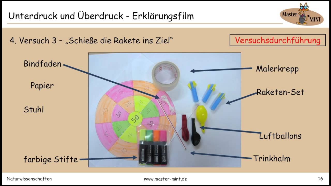 Unterdruck und Überdruck - Erklärungsfilm