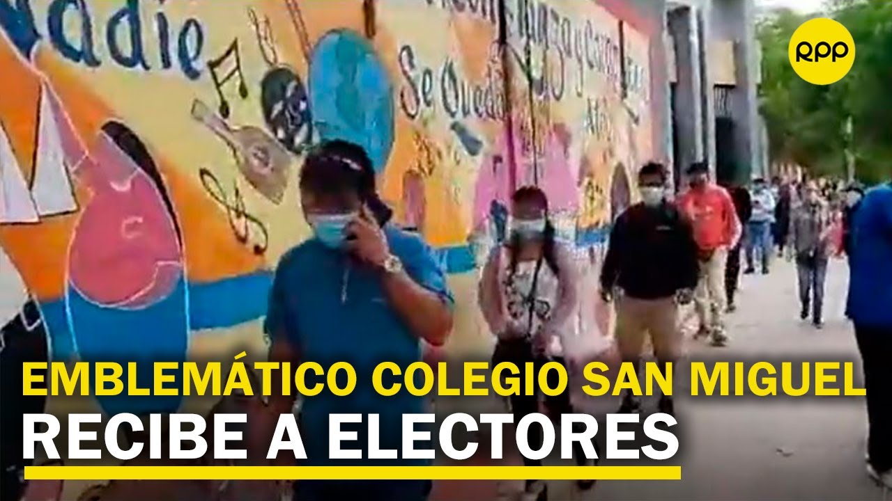 Piura: Así se desarrolla la jornada electoral en el emblemático colegio San Miguel