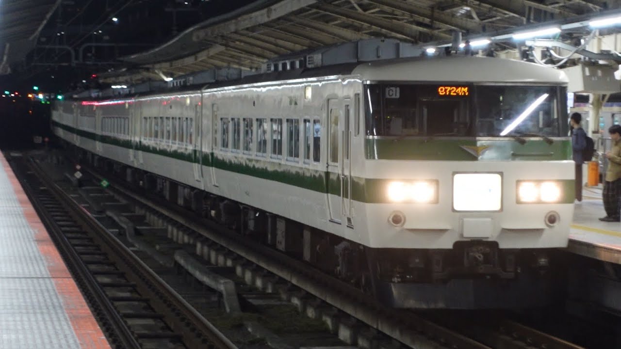 185系C1編成 団臨「姉妹都市 鎌倉訪問号」 横浜駅通過