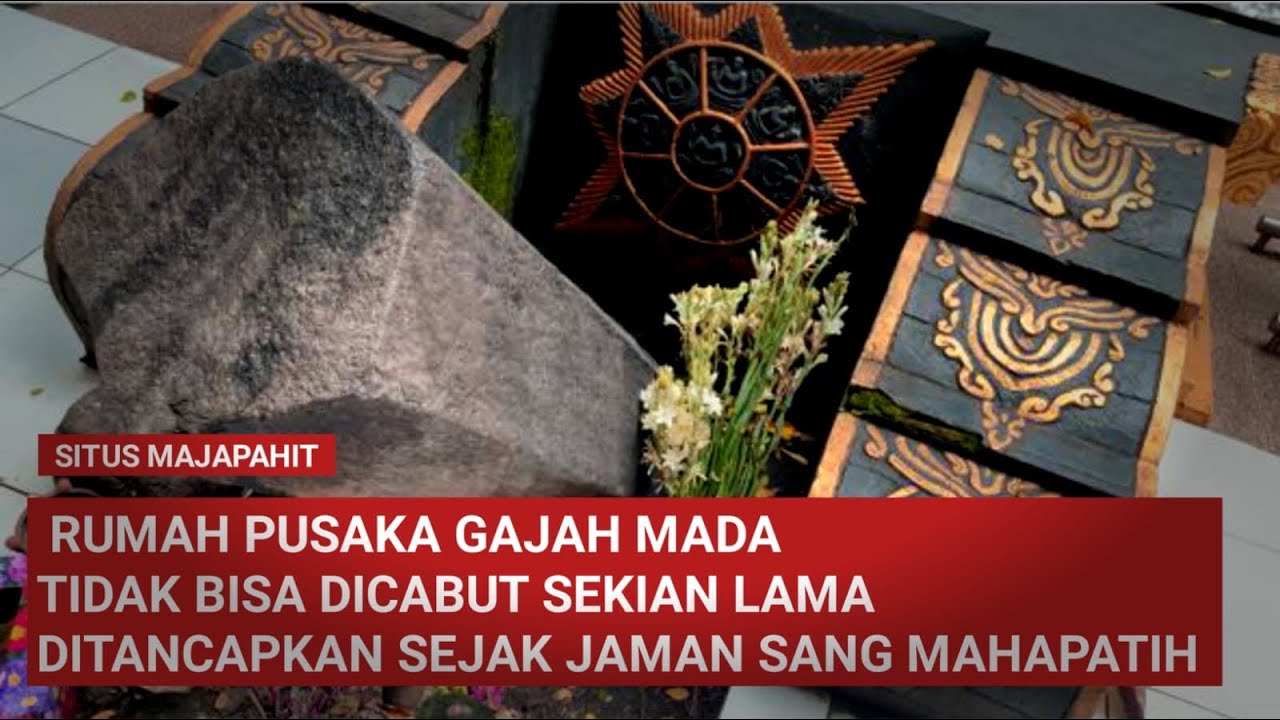 Batu Pusaka Majapahit Tertanam Ratusan Tahun Sulit Dicabut