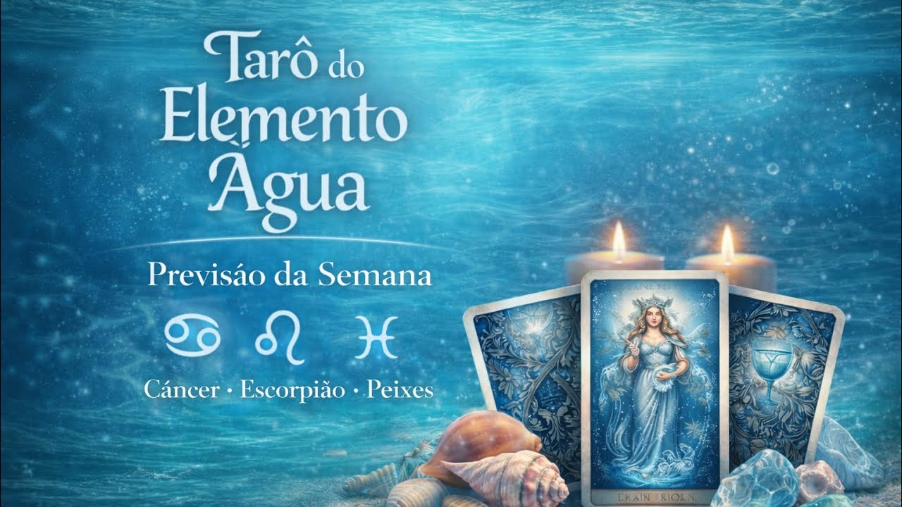 🌊🔮 Tarô do Elemento Água | Previsão da SemanaCâncer, Escorpião e Peixes…