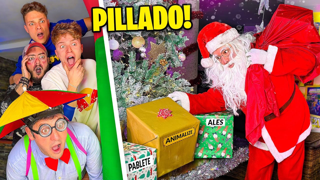 PAP&Aacute; NOEL ENTRA EN LA FANTASY HOUSE CON REGALOS... LE PILLAMOS