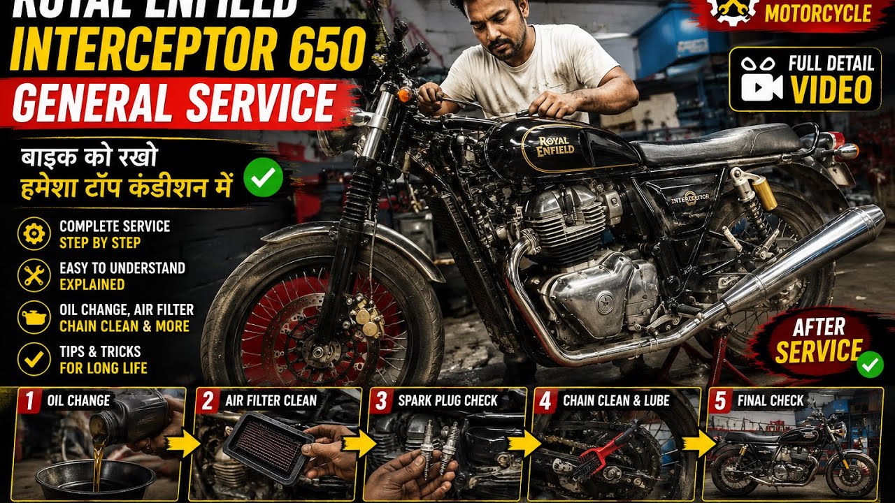 Royalenfield Interceptor General Service Procedure ￼￼