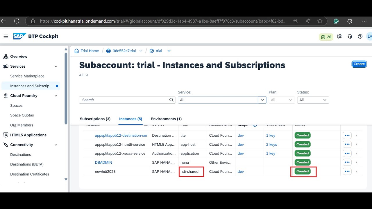 create HDI container