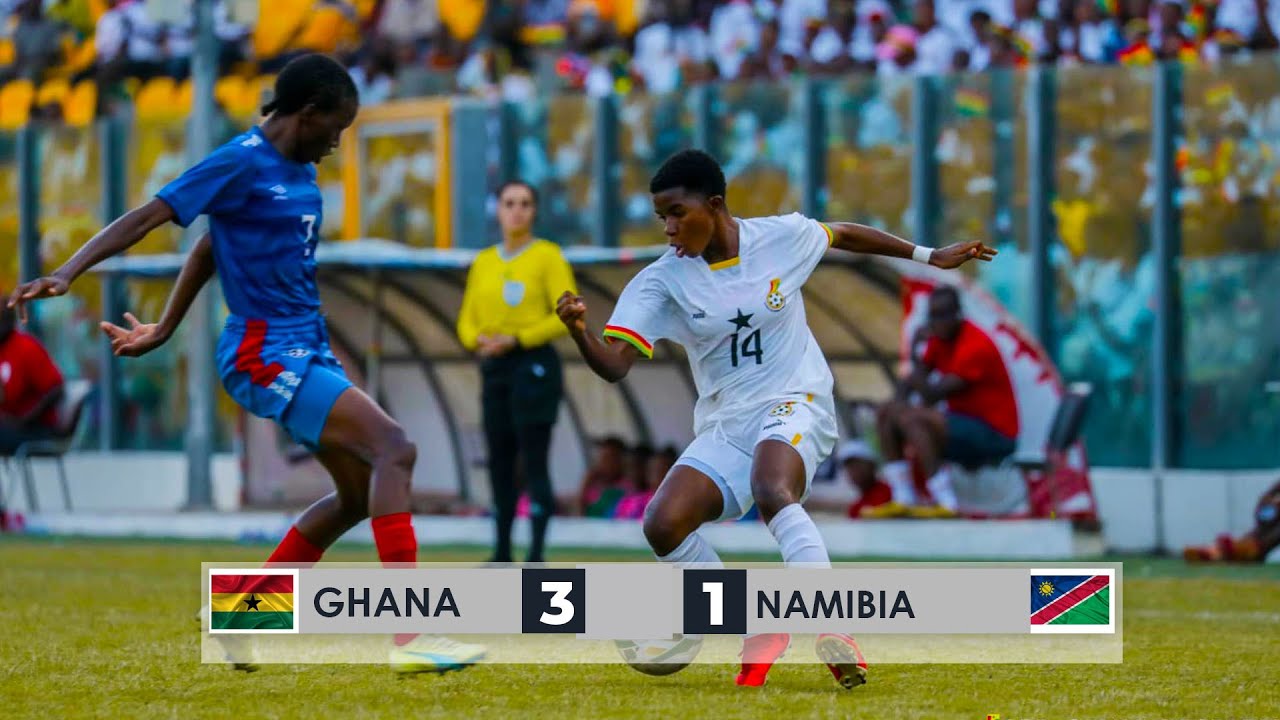 BLACK QUEENS GHANA 3 - 1 NAMIBIA - WAFCON QUALIFIER