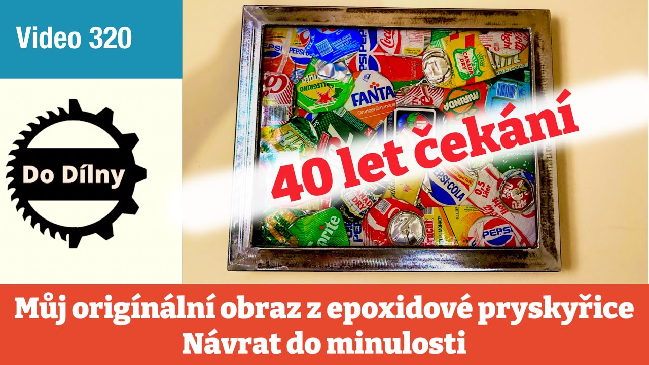 Můj originální obraz z epoxidové pryskyřice. Návrat do minulosti. 