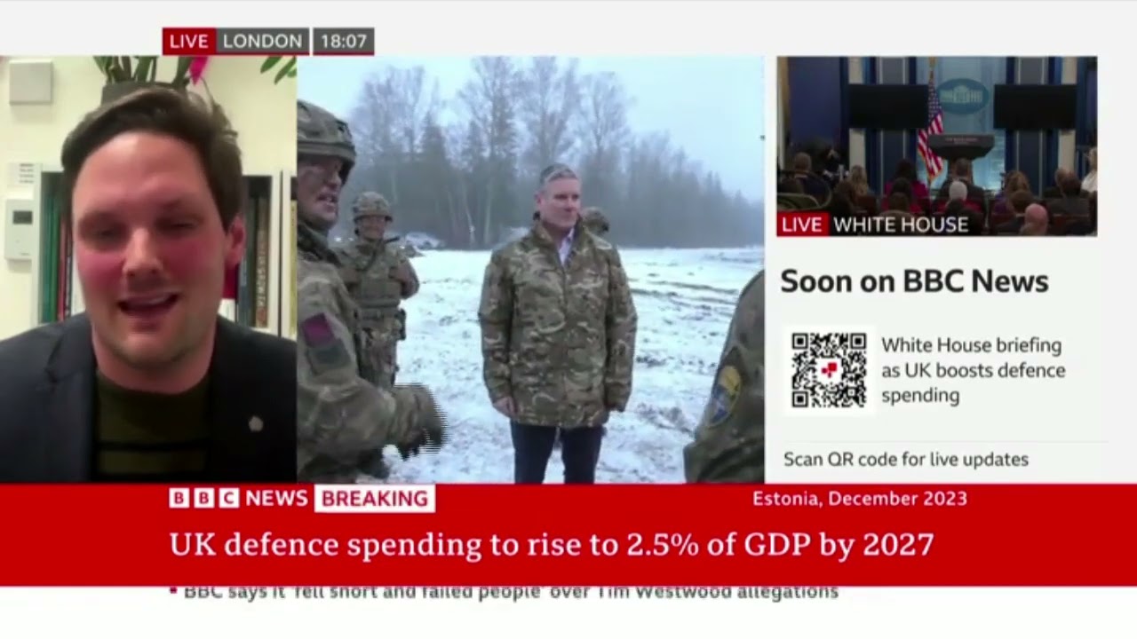 Harry Quilter-Pinner on BBC discussing defence spending and foreign aid