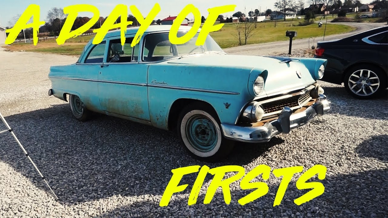 FIRST START, FIRST DRIVE, FINALLY 1955 Ford Customline