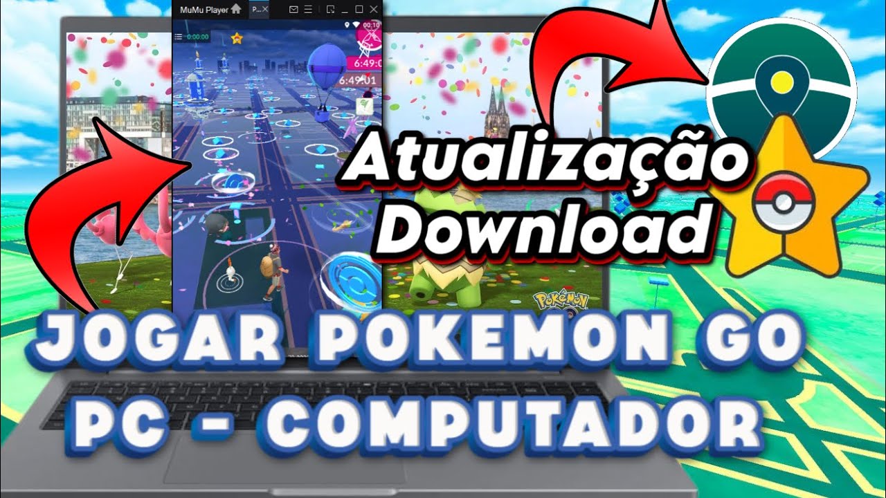 JOGAR POKEMON GO No COMPUTADOR EMULADOR FUNCIONANDO ! Nova VERSÃO PGSHARP e IPOGO DOWNLOAD