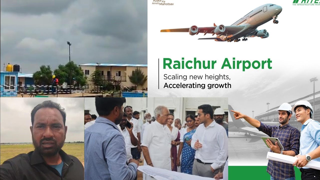 RAICHUR AIR PORT KITNA BANA DEKHIYE !