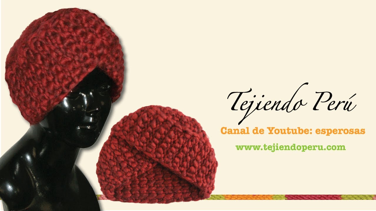 Cómo tejer un gorro tipo turbante en ganchillo tunecino (o cualquier técnica!)