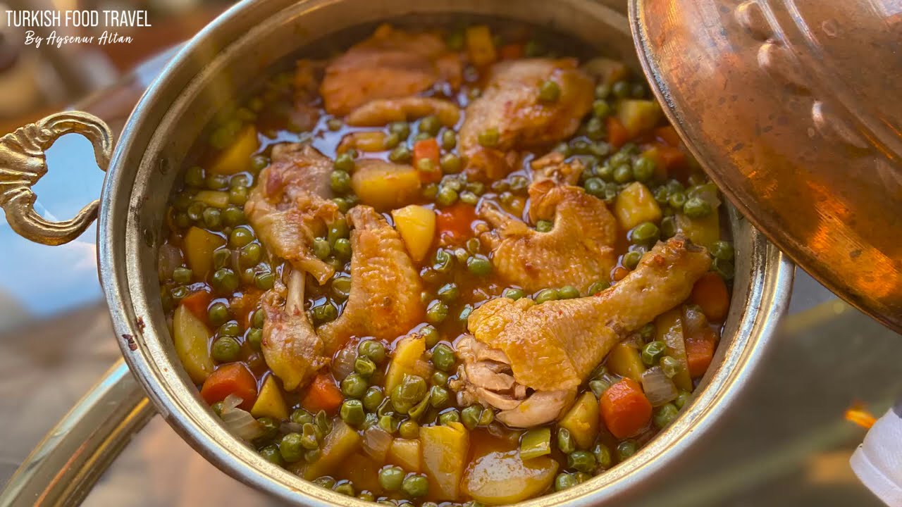 Яхни с курицей по-турецки с овощами