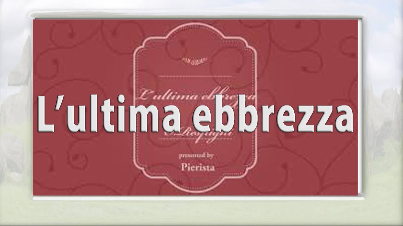 L'ultima ebbrezza(fast ver.)/accompaniment(With sheet music)・伴奏（楽譜付き/F:）