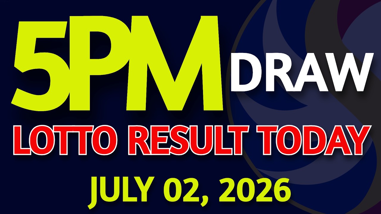 Lotto Result Today 5pm draw July 02, 2026 PCSO