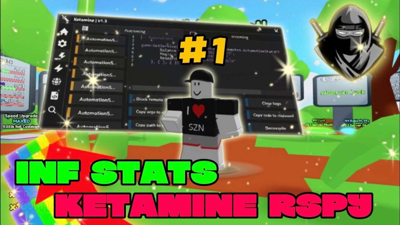 (PASTEBIN!) Ketamine Remote Spy Script [GET INF STATS]
