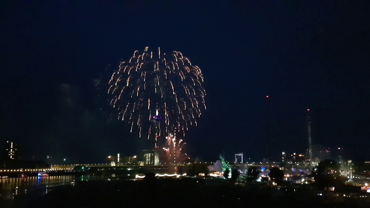 Düsseldorf Feuerwerk 2018 Rheinkirmes in voller Länge (20. Juli 2018)