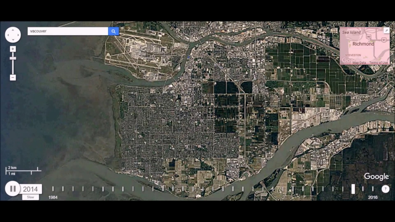Richmond, BC - Urban Sprawl Time Lapse