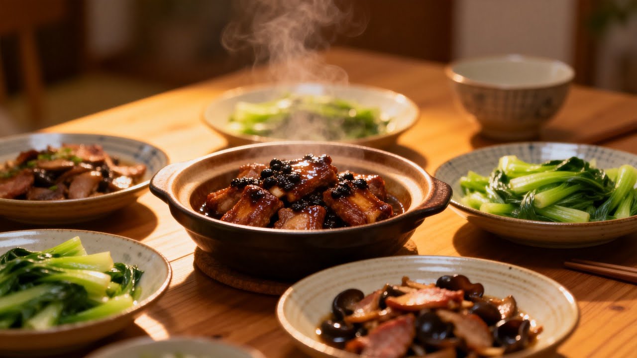【直播】排骨上鍋蒸的同時，完美銜接炒好木耳肉片與油麥菜！時間管理與同步烹飪技巧全公開。順序與火候分享｜小林廚房日記#239「多視角直播」