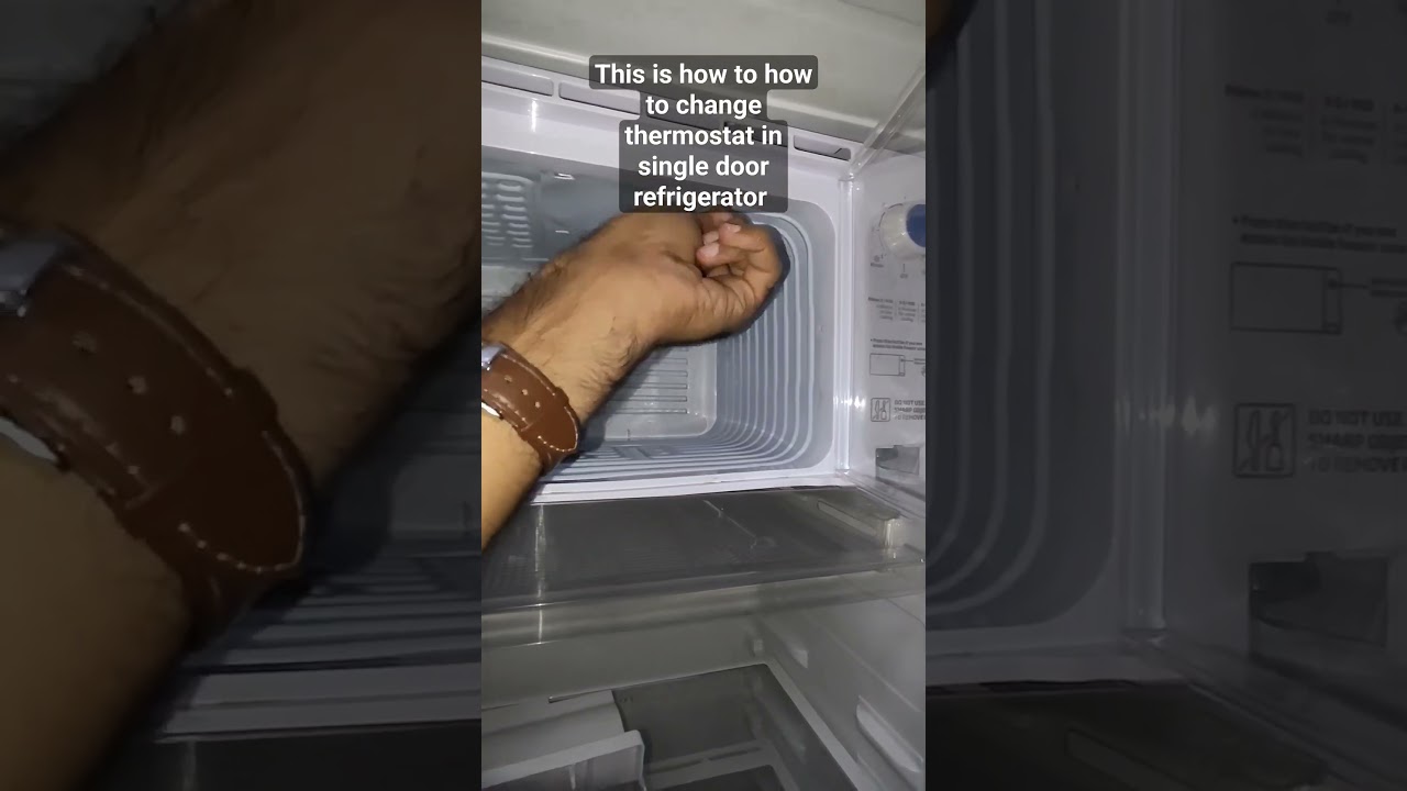 This is how to change Thermostat in single door refrigerator