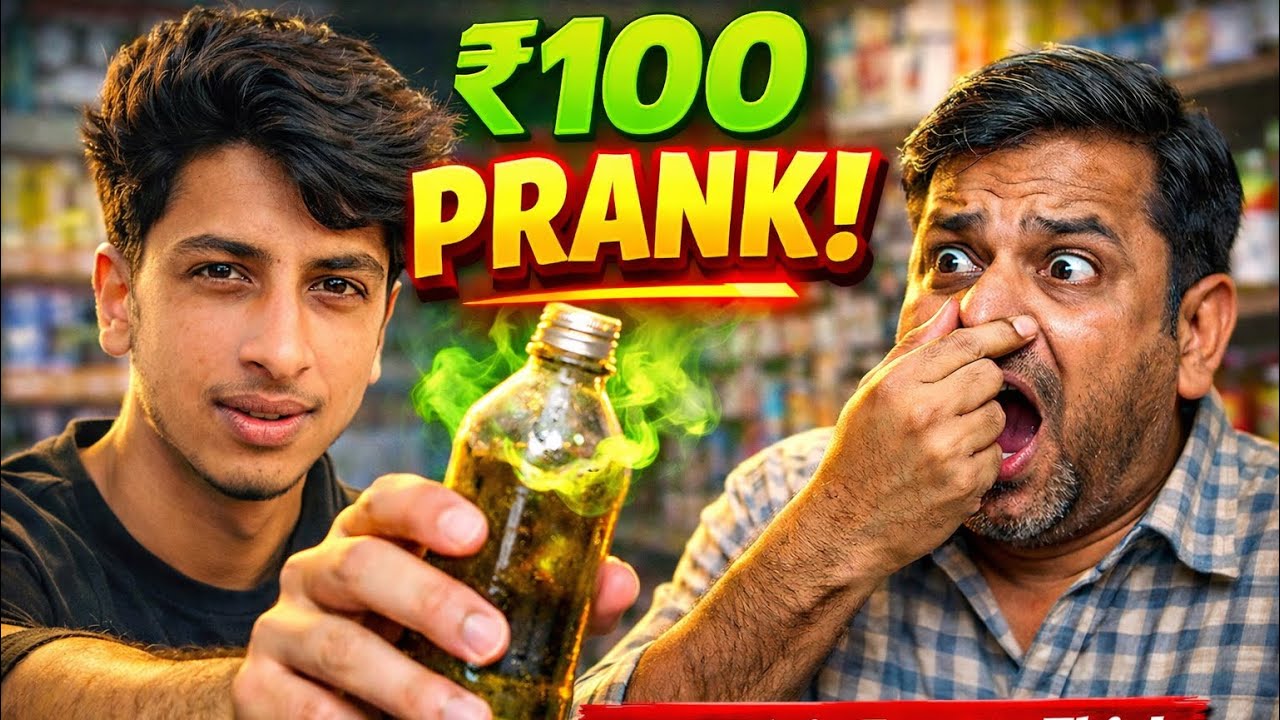 *₹100 Prank: Handed the Shopkeeper a Foul-Smelling Bottle! 😈*