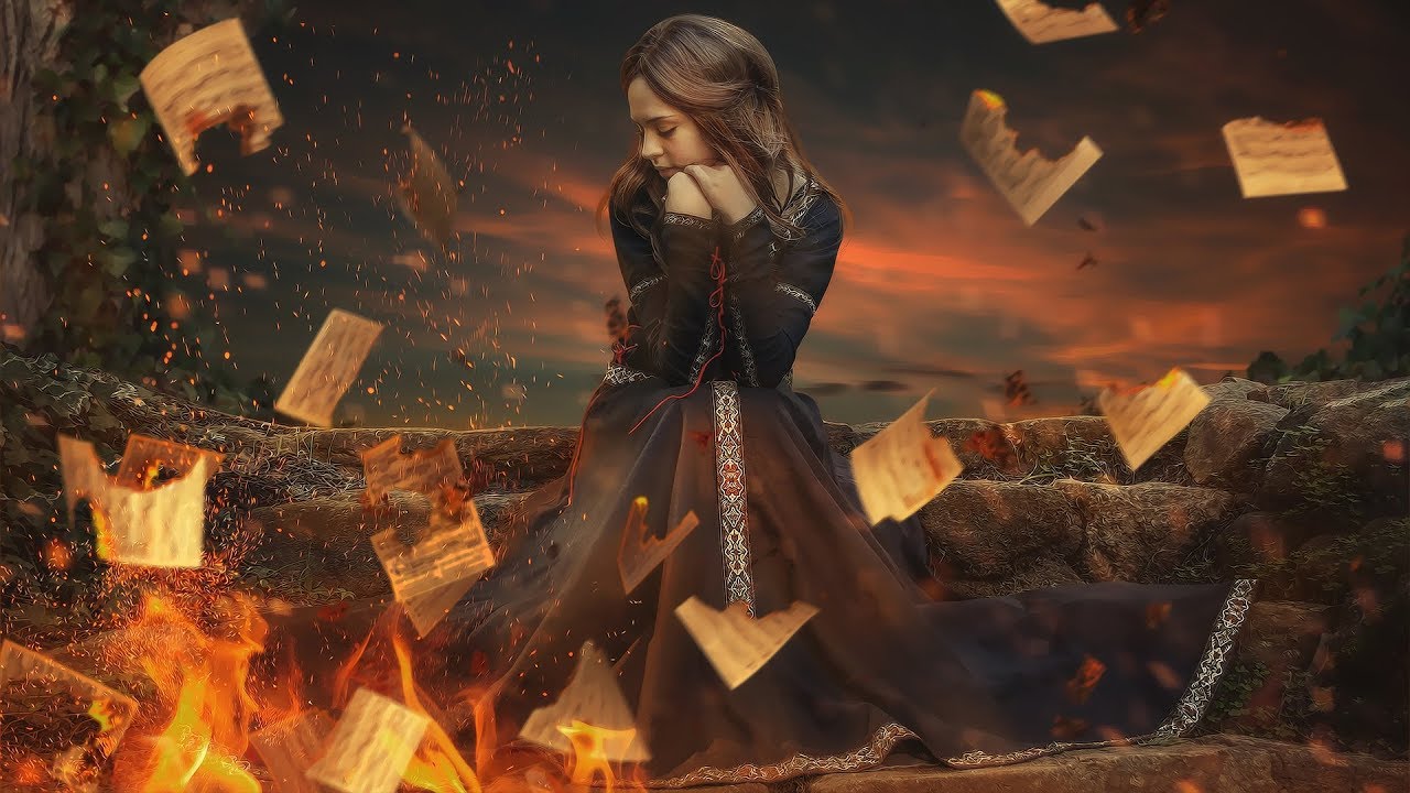 Burning Love Letter - Fire Effect Photo Manipulation - Photoshop Tutorial
