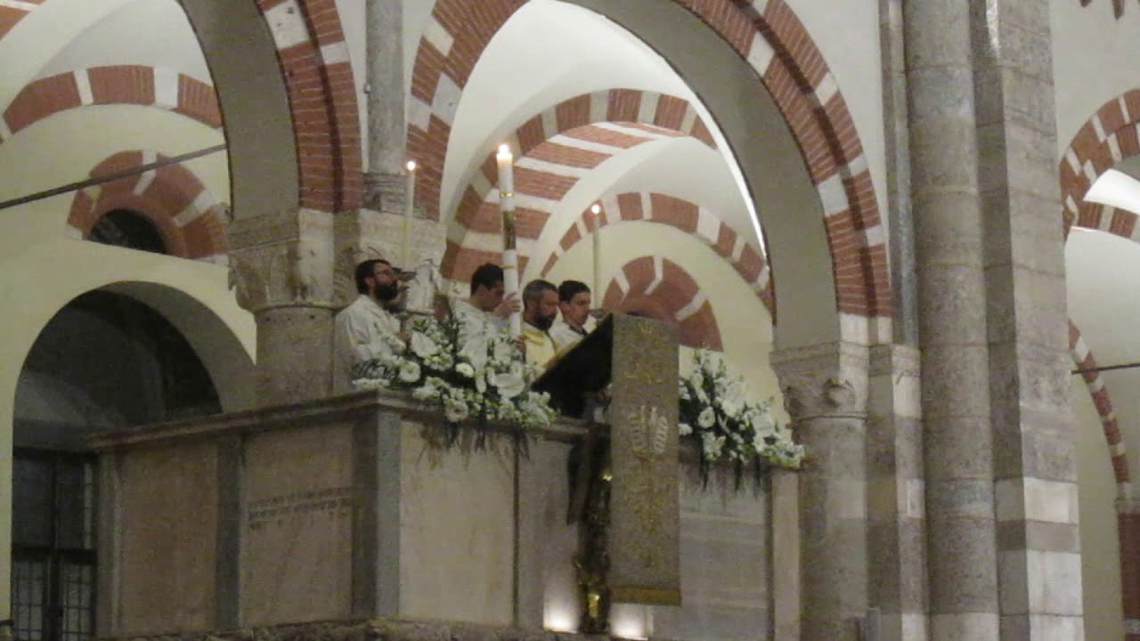 Veglia Pasquale 2019 - Basilica di S. Ambrogio Milano - Preconio ambrosiano