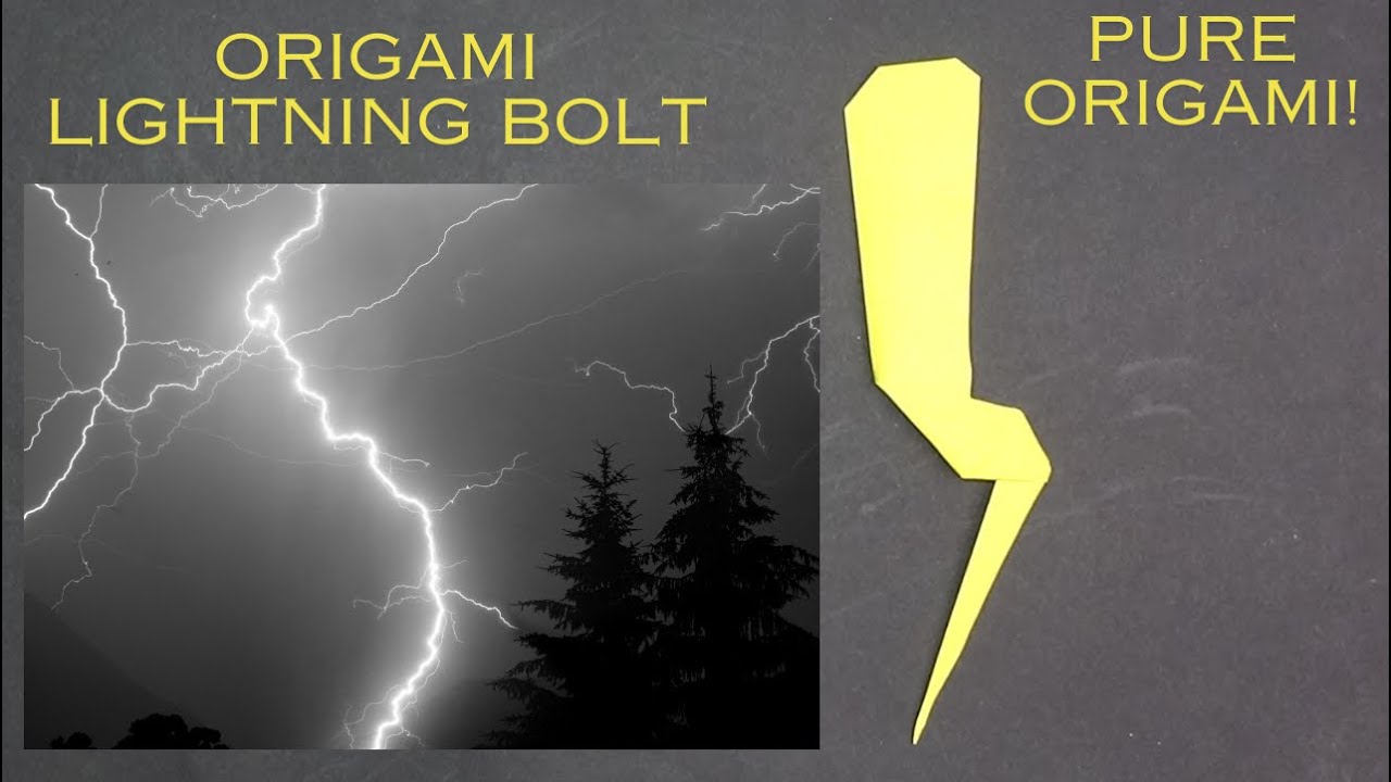Origami Lightning Bolt - Pure Origami