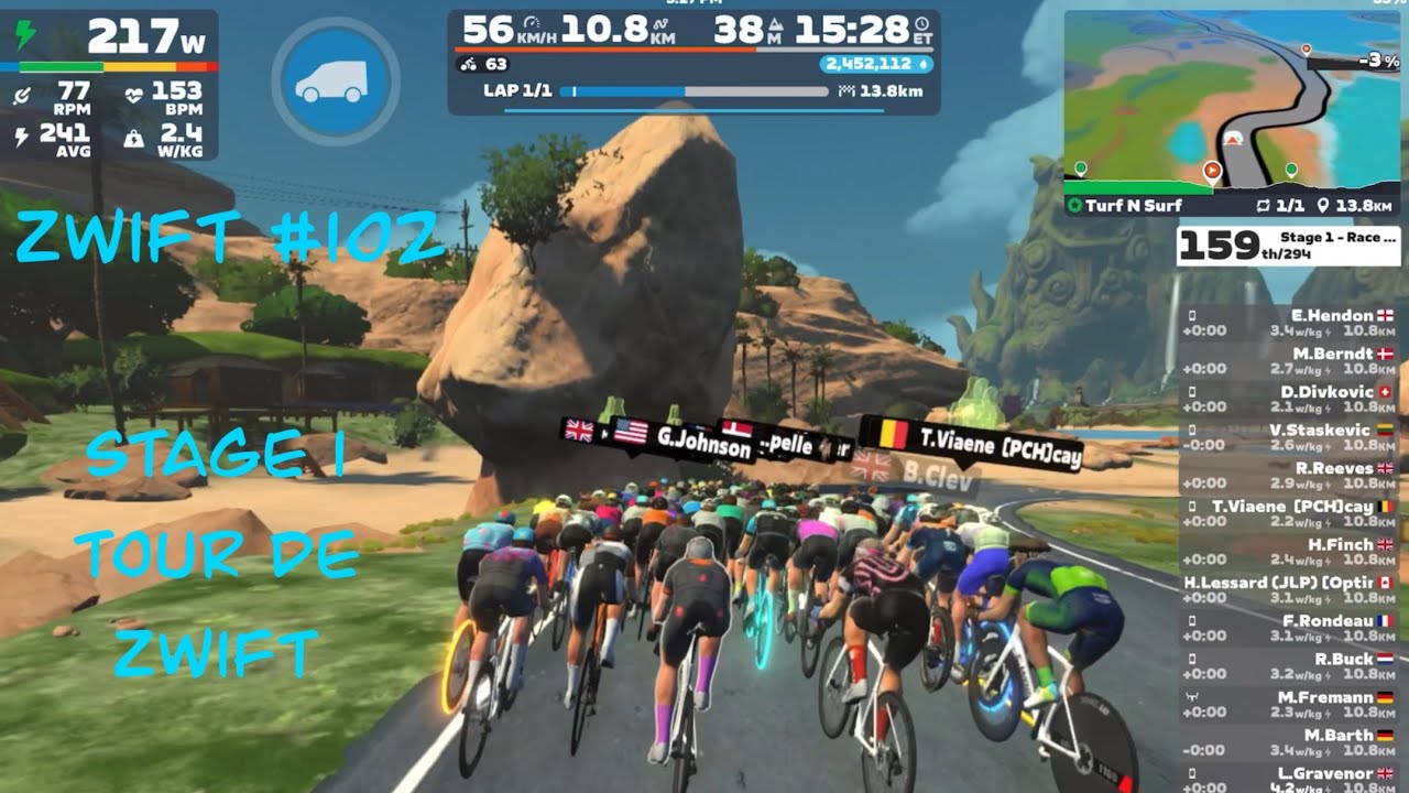Zwift # 102, этап 1 — Tour de Zwift