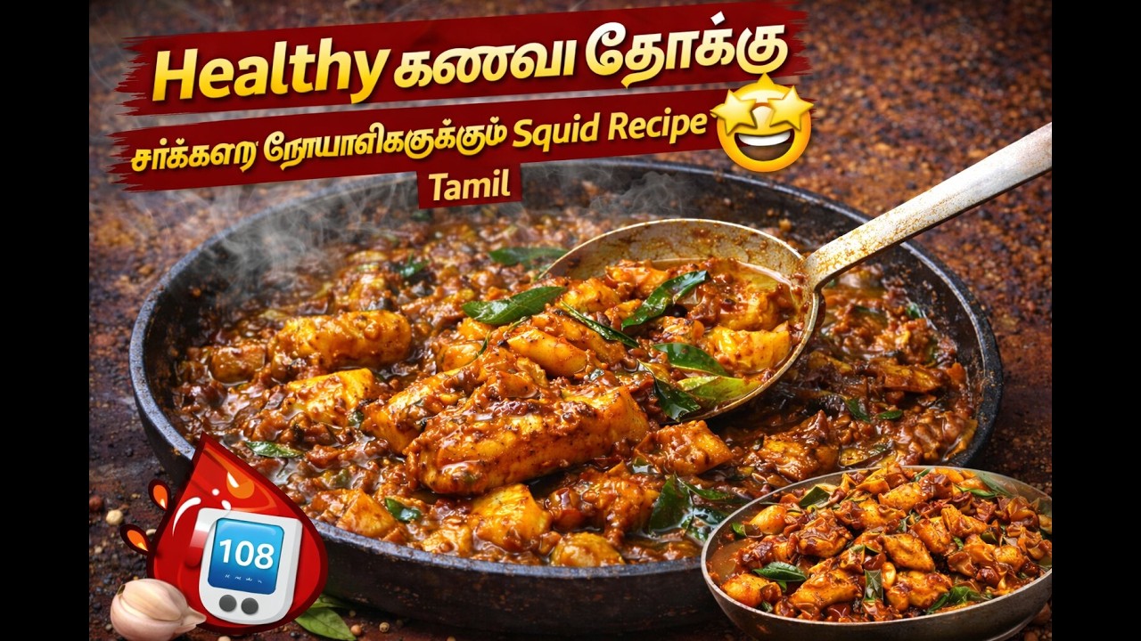 Healthy கணவாய் தோக்கு | சர்க்கரை நோயாளிகளுக்கும் ஏற்ற Squid Recipe | Tamil