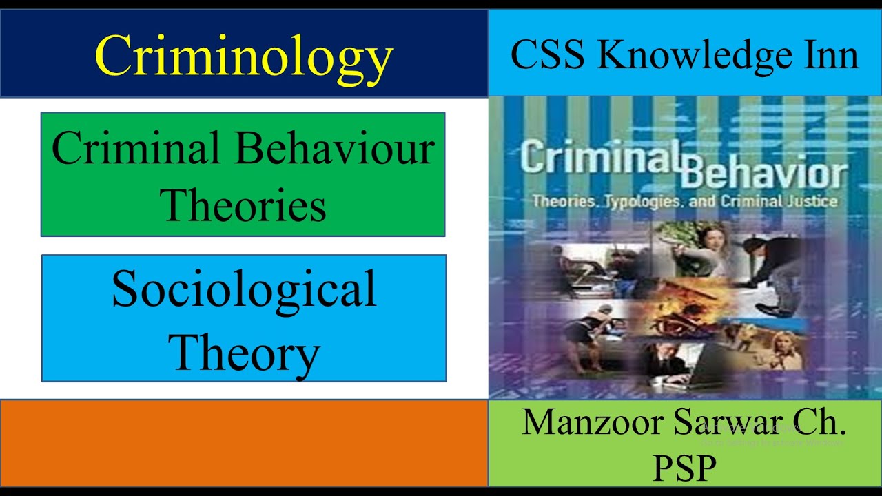 Sociological Theory of Criminal Behaviour |