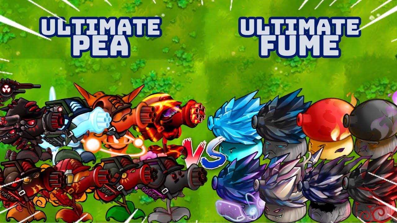 PvZ1 Fusion 3.2 Challenges!!! Team Ultimate Pea Vs Team Ultimate Fume | Who Will Win???