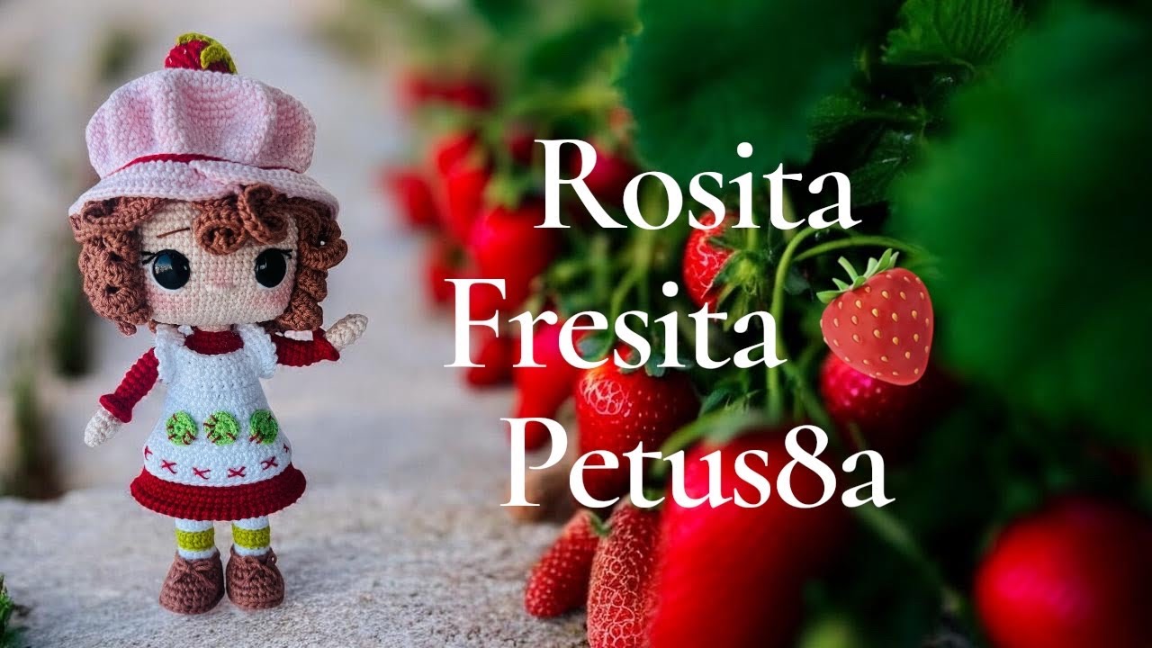 Cómo tejer cuerpo y falda Rosita fresita 🍓vídeo # 2 Amigurumis by Petus 🍓