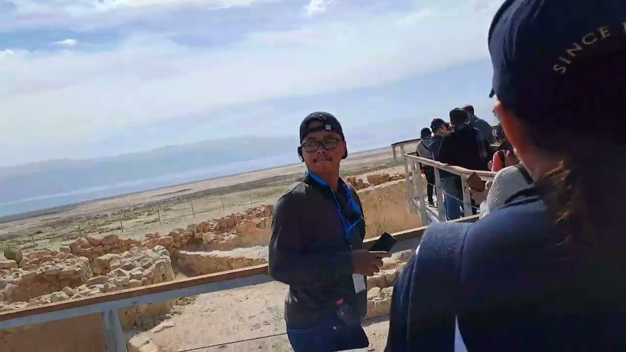 Visit to Qumran, Israel near the Dead Sea in March 2023