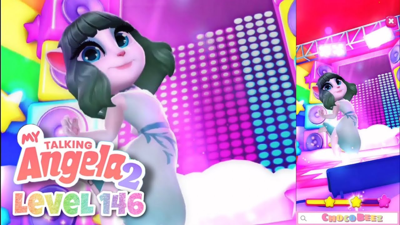 Level 146 is angela love❤️😽 Day - My Talking Angela 2