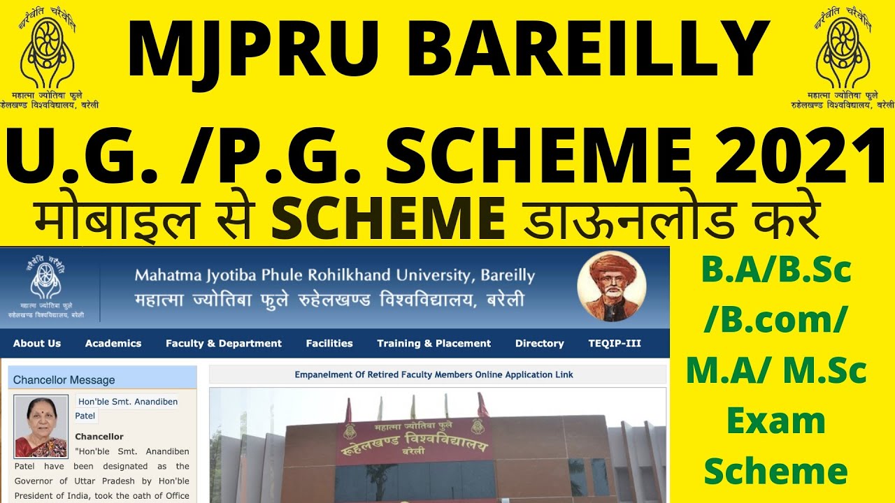 MJPRU SCHEME 2021|| EXAM SCHEME || MJPRU EXAM DATE 2021|| MJPRU UG PG SCHEME || MJPRU BAREILLY