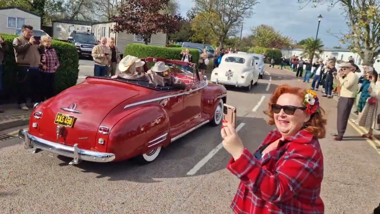 Sunday Car Cruise - RHYTHM RIOT 2024 - Cars Leaving The Vauxhall Holiday Park