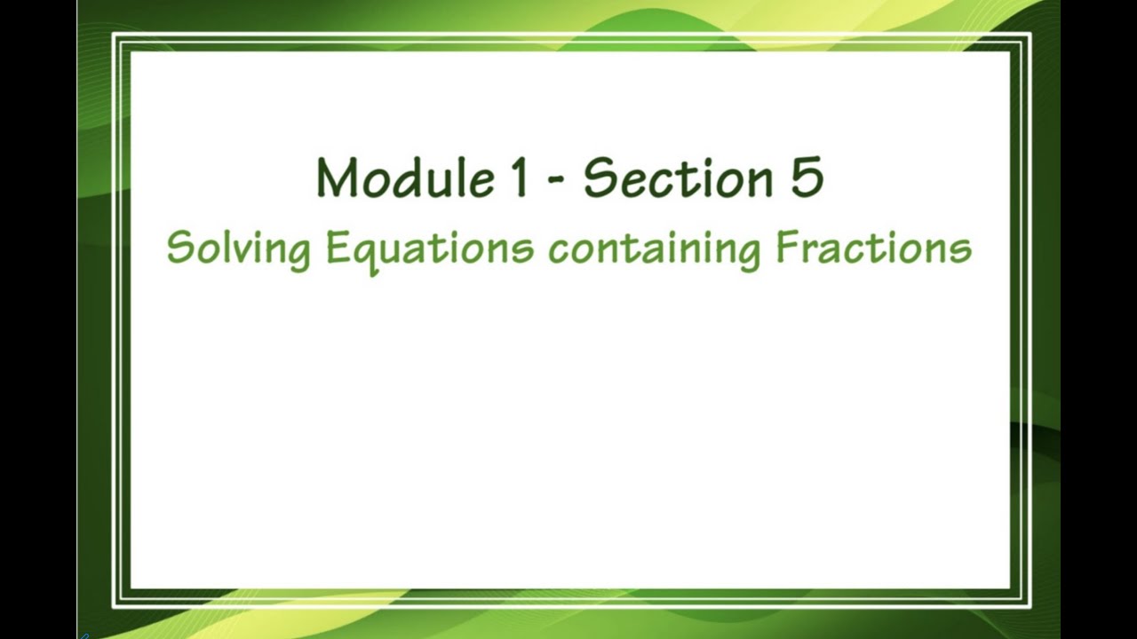 990 Module 1 Section 5