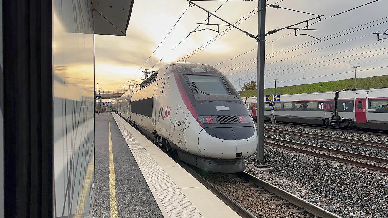 Riding SNCF TGV 2N2 Euroduplex On Train 2807 (Gare de l'Est to Champagne-Ardenne TGV)