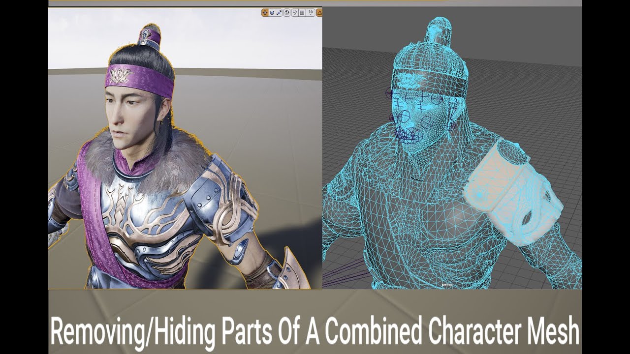 3 Solutions For Removing/Hiding Parts Of A Combined Character Mesh In Unreal