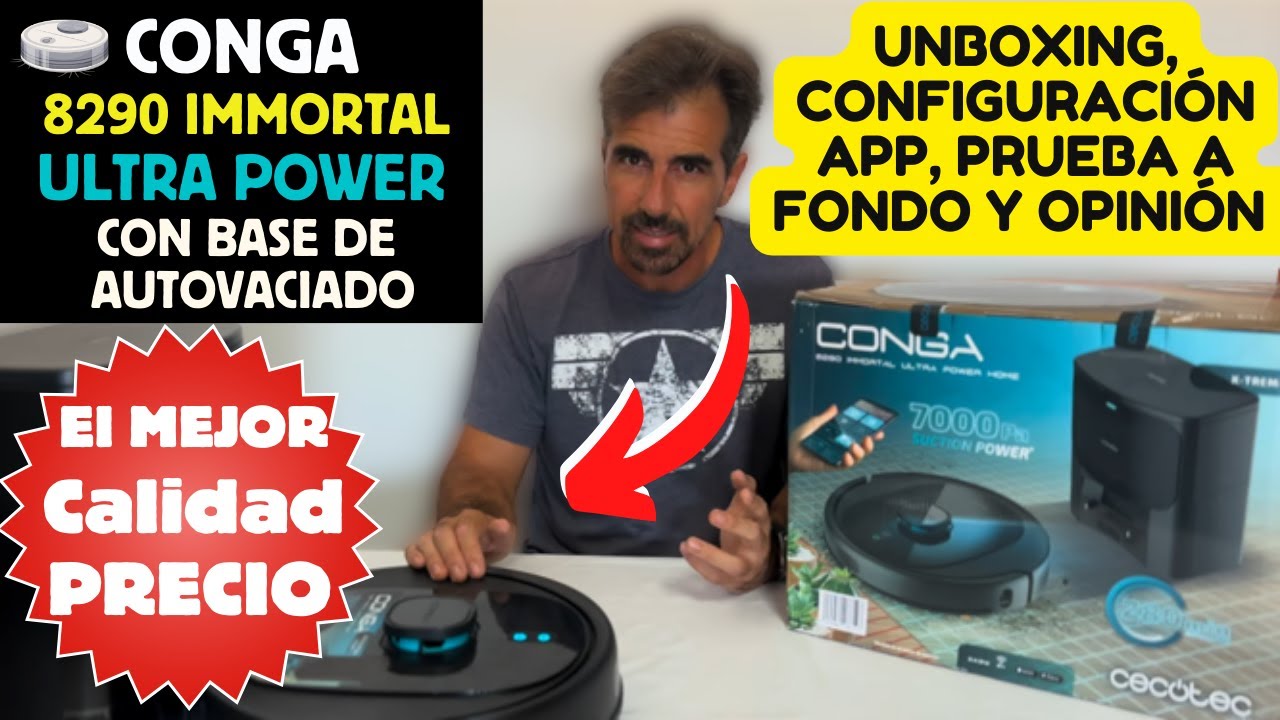 💥Conga 8290 Immortal Ultra Home ¿El Robot Aspirador MÁS COMPLETO de Cecotec?