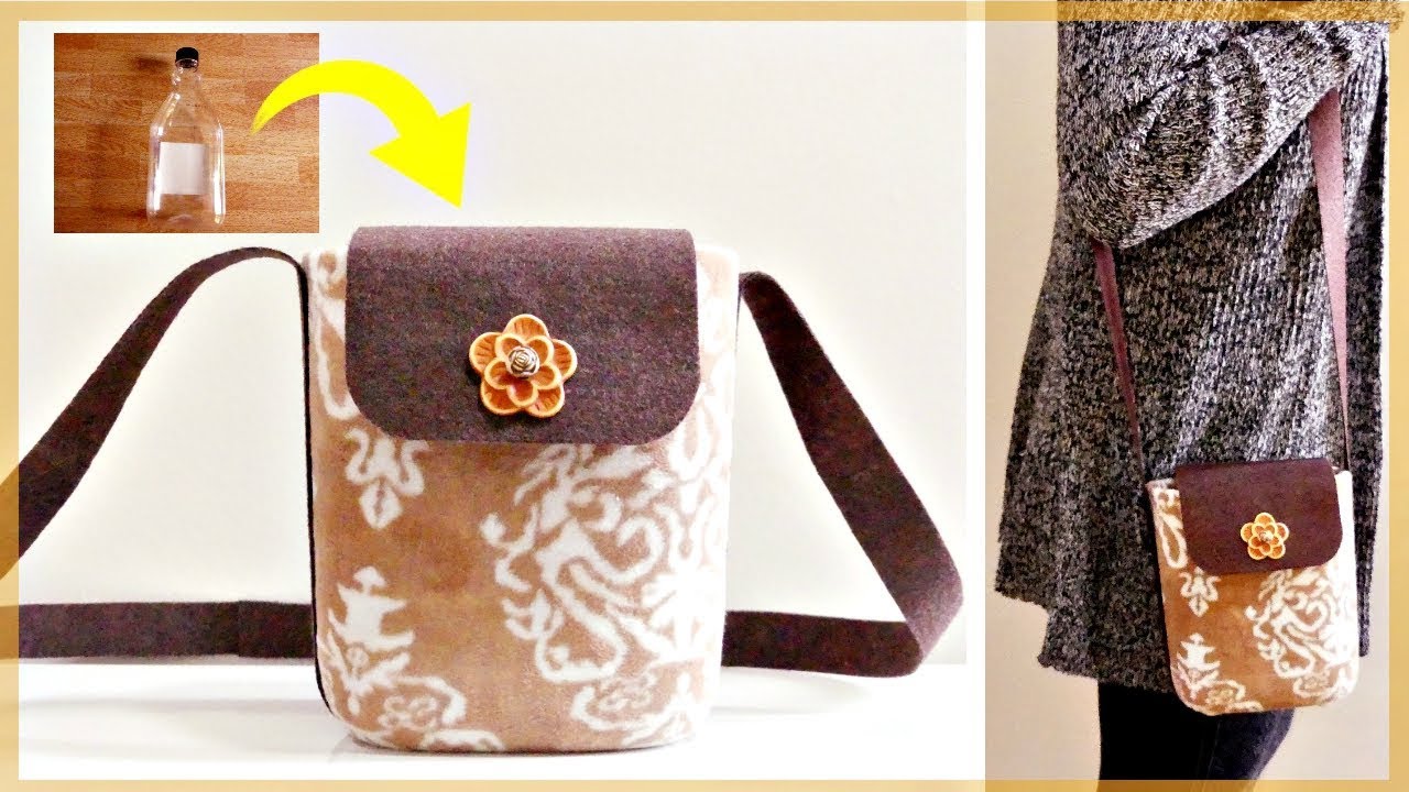 DIY No Sew Bag * Easy & Simple *  Recycling Plastic Bottle & Old Clothes