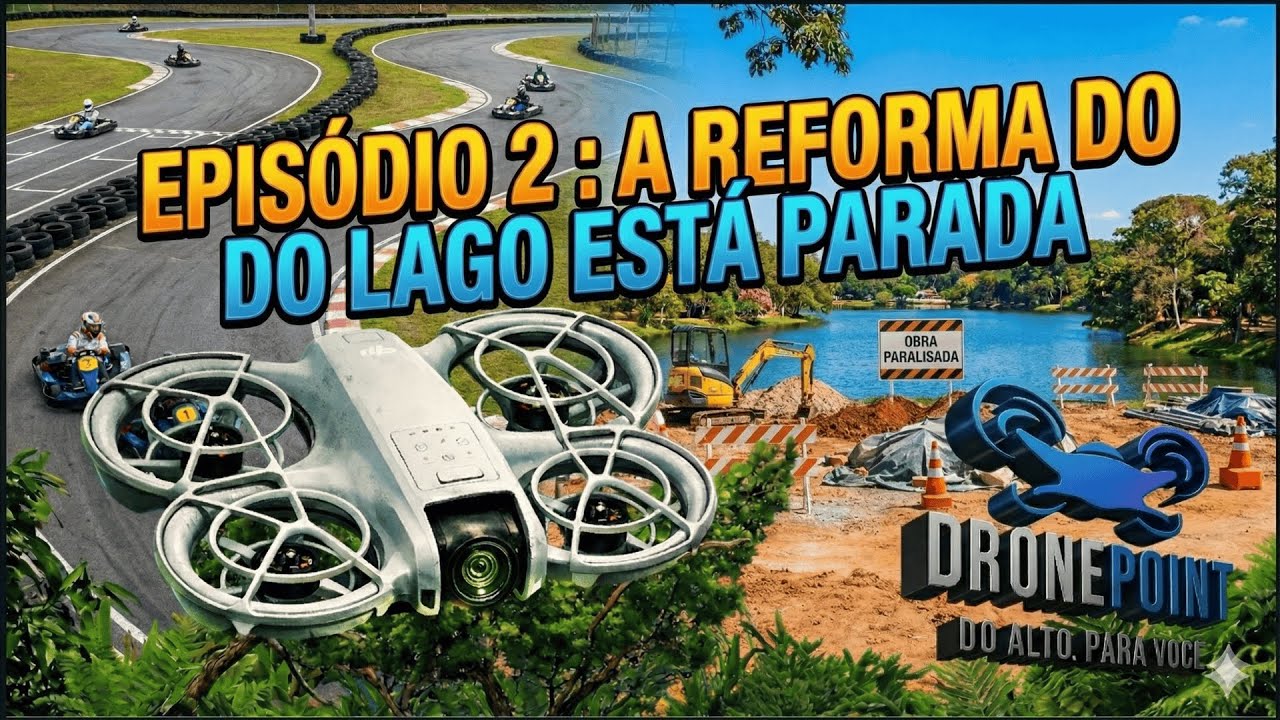 🚧 REFORMA DO LAGO PARADA? 😱 | EPISÓDIO 2 – VISTORIA AÉREA COM DRONE 🚁